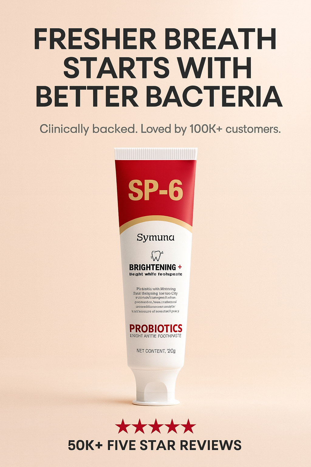 SP-6 Probiotic Whitening Toothpaste