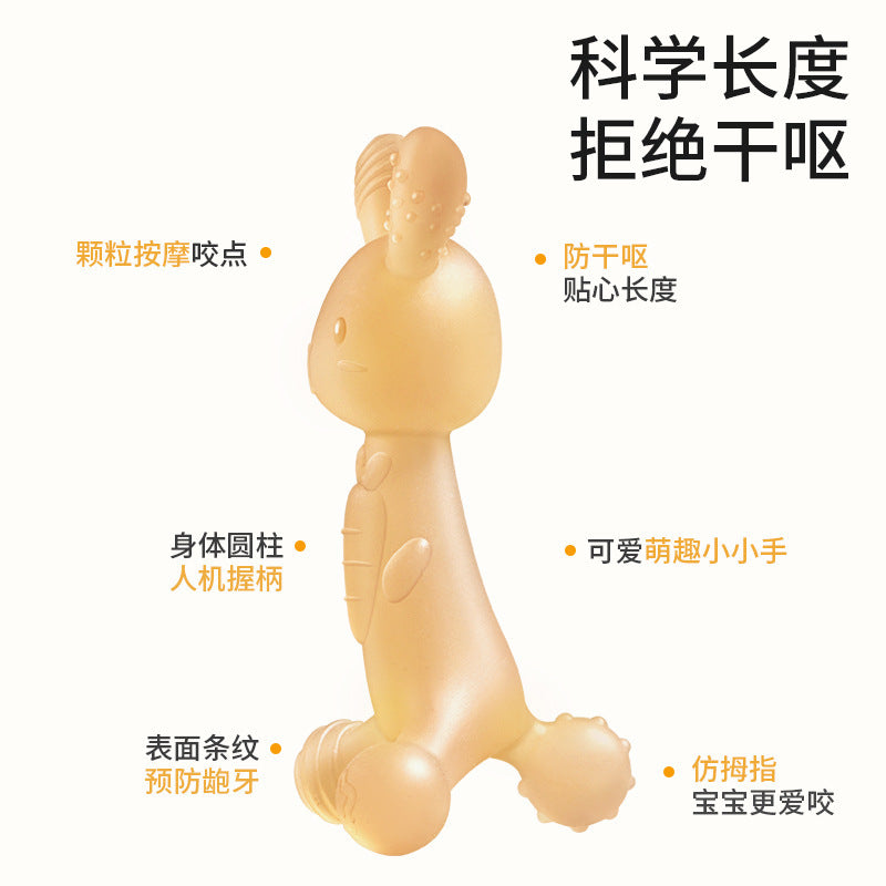 Teething Stick Made Of Baby Food-Grade Material, Boilable, Non-Stick Silicone For Infants During Teething And Oral Phase